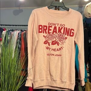 Elton John Pink Crewneck Sweater
